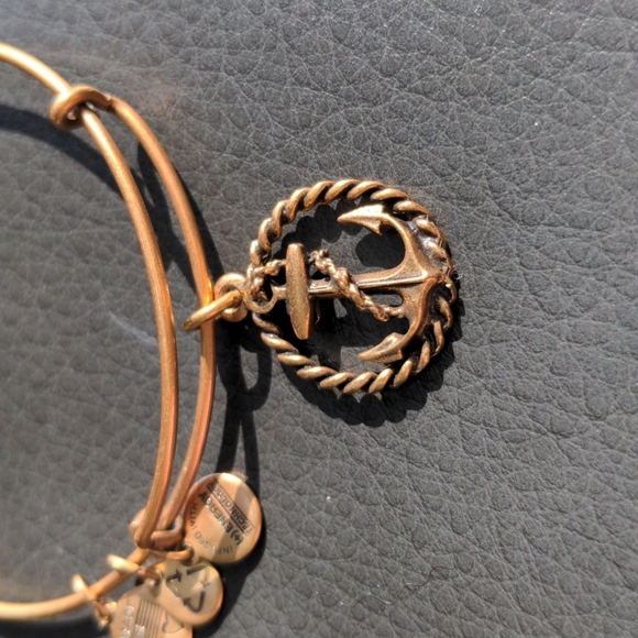 Alex and Ani Anchor Charm Bangle - Picture 2 of 3